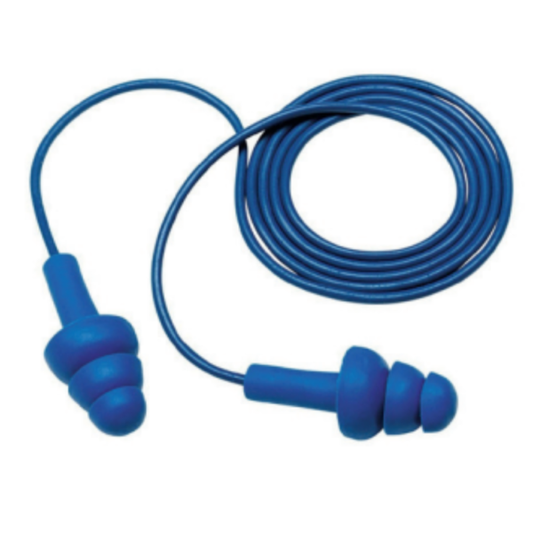 TAPON AZUL SILICONADO C/ METAL DETECTABLE REUTILIZABLE (100 PARES)